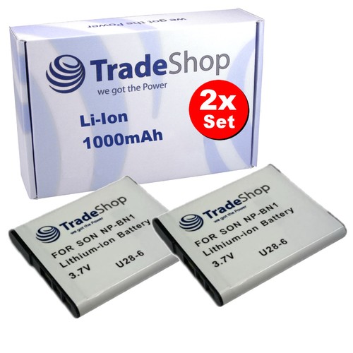 Batteria 1000mah per sony - 2x,